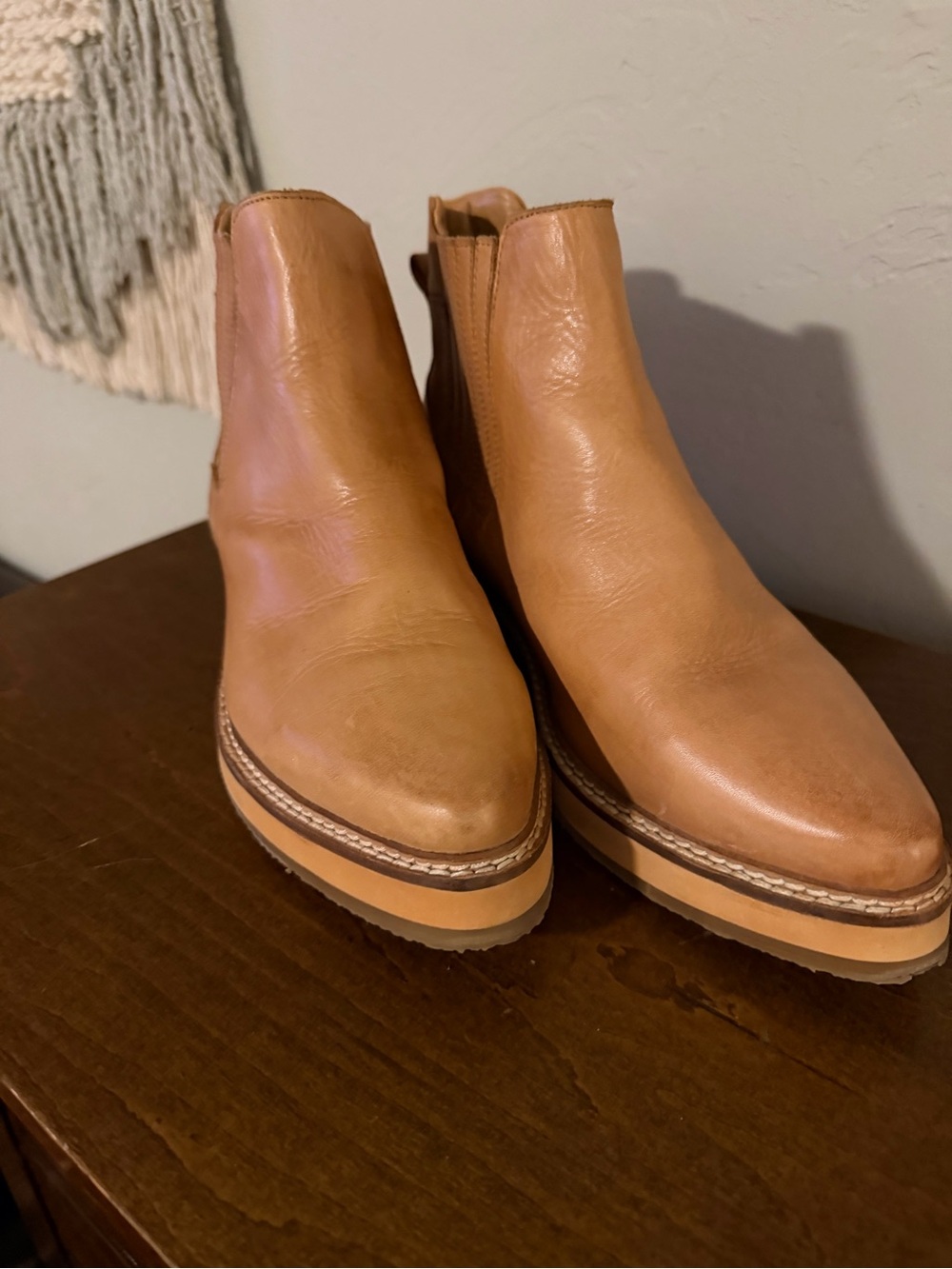Tan Leather Roolee Boots - Picture 7 of 9